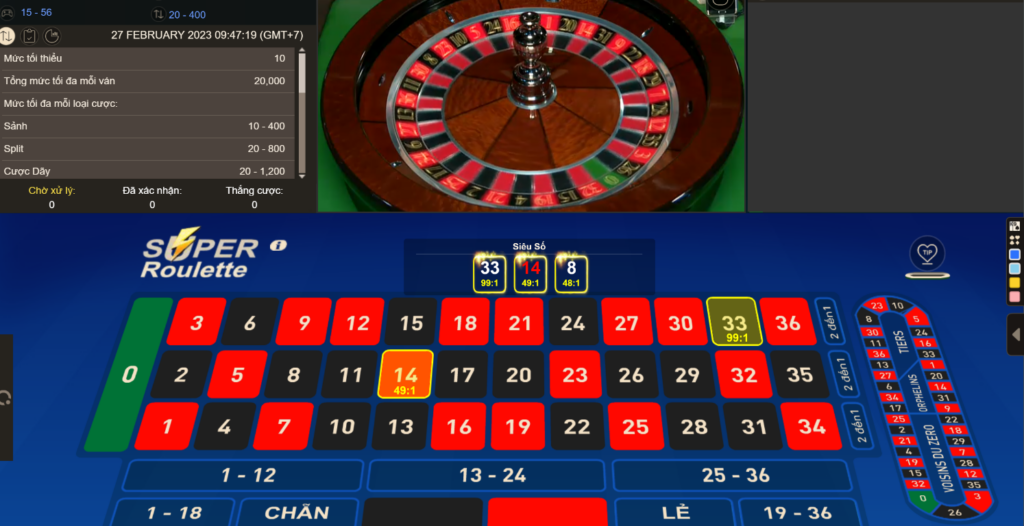 Cách chơi Roulette