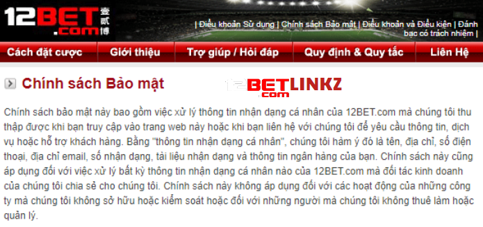 Đảm bảo an toàn 12bet
