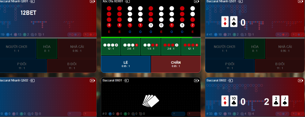 Đặt cược đa bàn tại Allbet 12bet